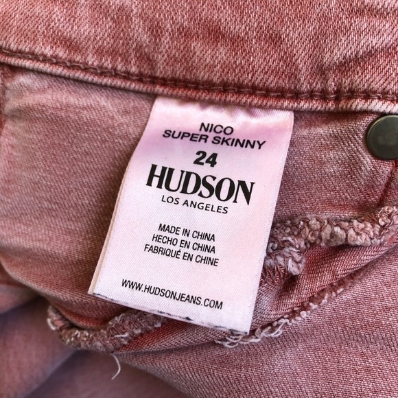 Hudson Persimmon Nico Midrise Super Skinny Jeans - Picture 7 of 9